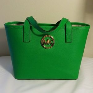 Authentic Michael Kors mini tote in saffiano